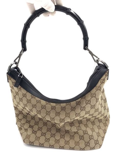 gucci borsa a mano marrone tela|Gucci borse a mano.